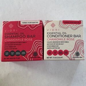 Viori Chamomile Rose Shampoo and Conditioner Bars